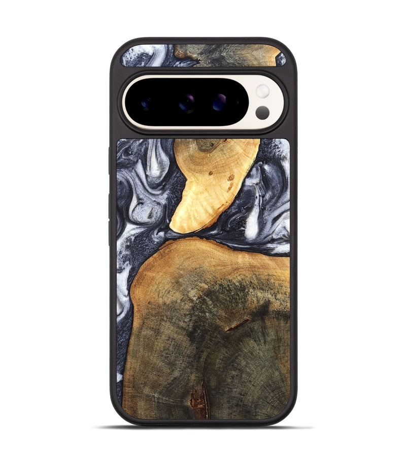 Pixel 9 Wood Phone Case - Londyn (Black & White, 820214)