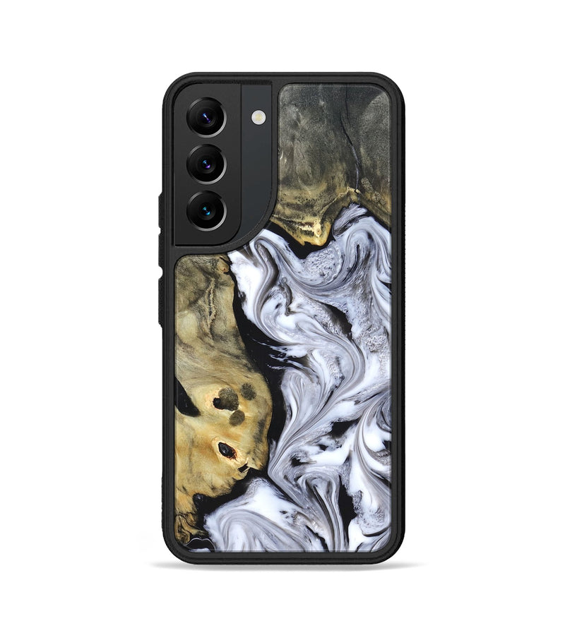 Galaxy S22 Wood Phone Case - Shirley (Black & White, 820215)