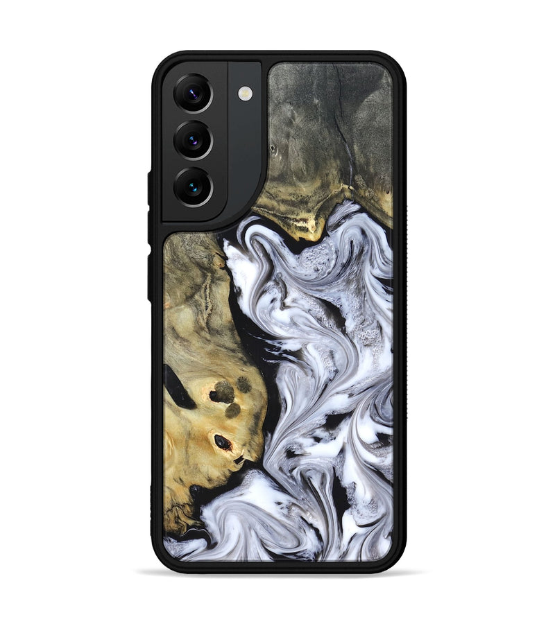 Galaxy S22 Plus Wood Phone Case - Shirley (Black & White, 820215)
