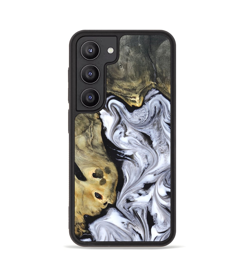 Galaxy S23 Wood Phone Case - Shirley (Black & White, 820215)