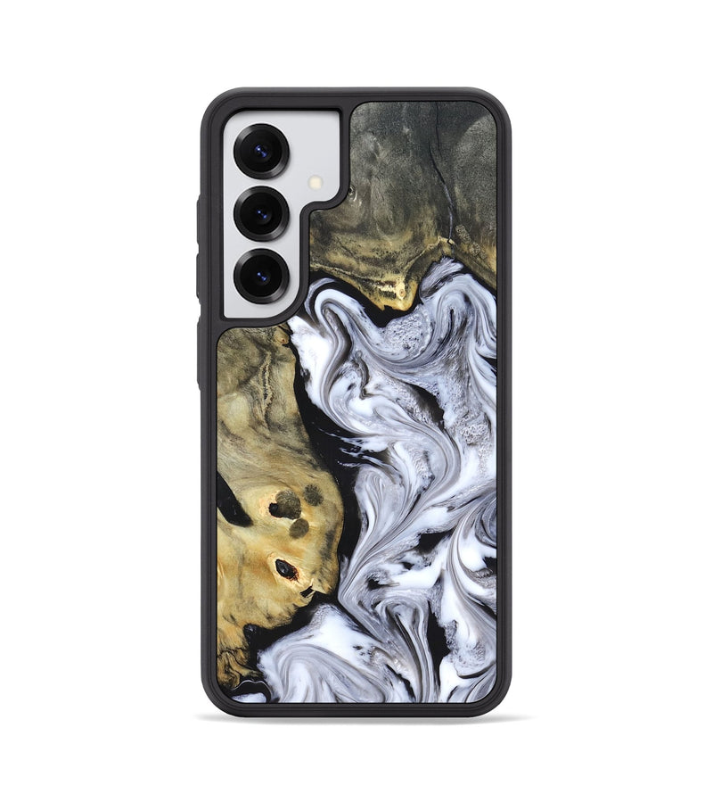Galaxy S25 Wood Phone Case - Shirley (Black & White, 820215)