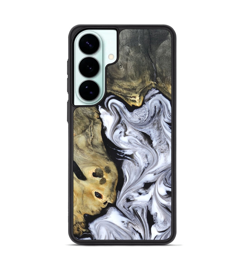 Galaxy S26 Plus Wood Phone Case - Shirley (Black & White, 820215)