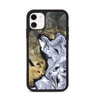 iPhone 11 Wood Phone Case - Shirley (Black & White, 820215)