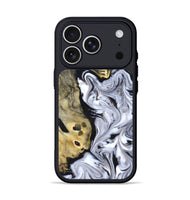 iPhone 17 Pro Wood Phone Case - Shirley (Black & White, 820215)