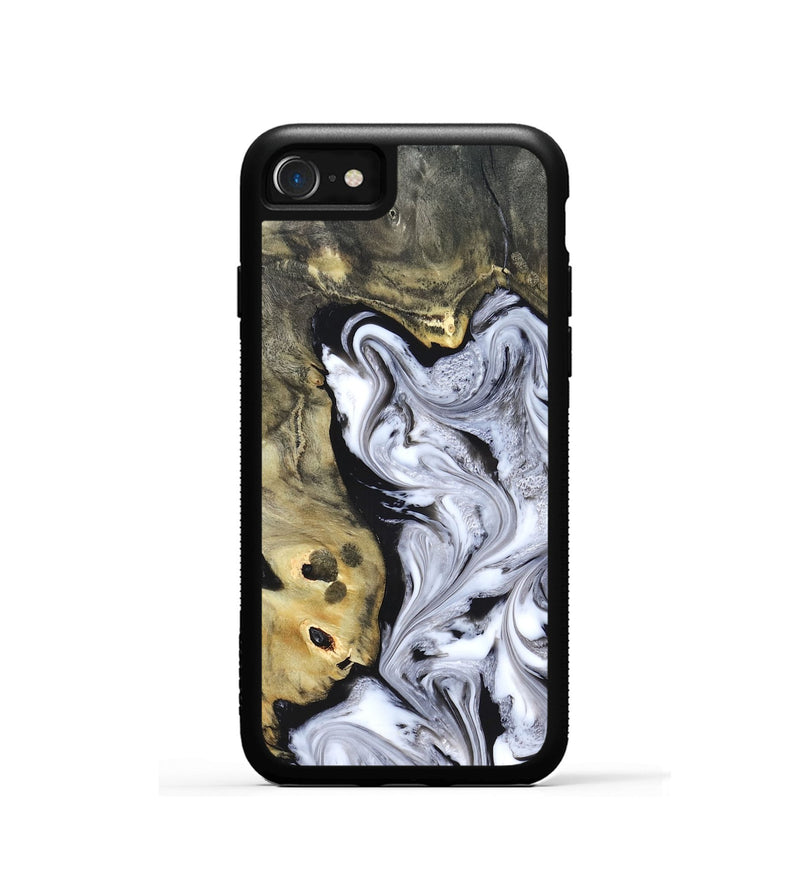 iPhone SE Wood Phone Case - Shirley (Black & White, 820215)