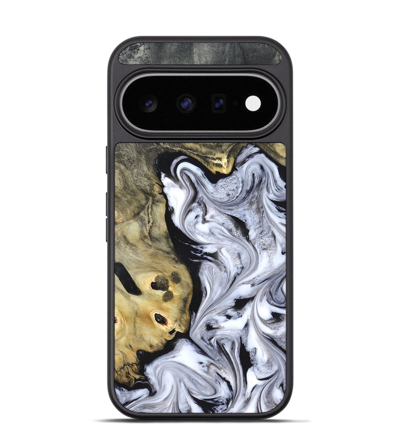 Pixel 11 Pro Wood Phone Case - Shirley (Black & White, 820215)