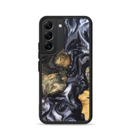 Galaxy S22 Wood Phone Case - Solomon (Black & White, 820216)
