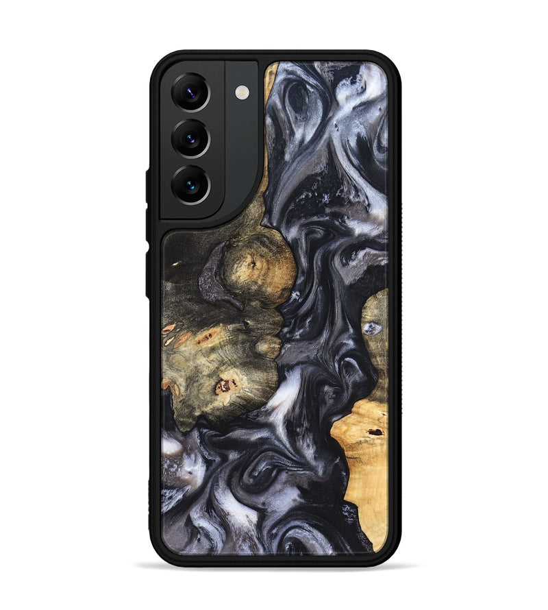 Galaxy S22 Plus Wood Phone Case - Solomon (Black & White, 820216)