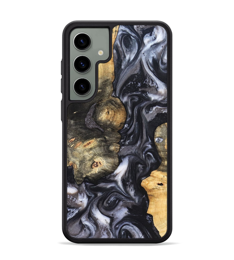 Galaxy S24 Plus Wood Phone Case - Solomon (Black & White, 820216)