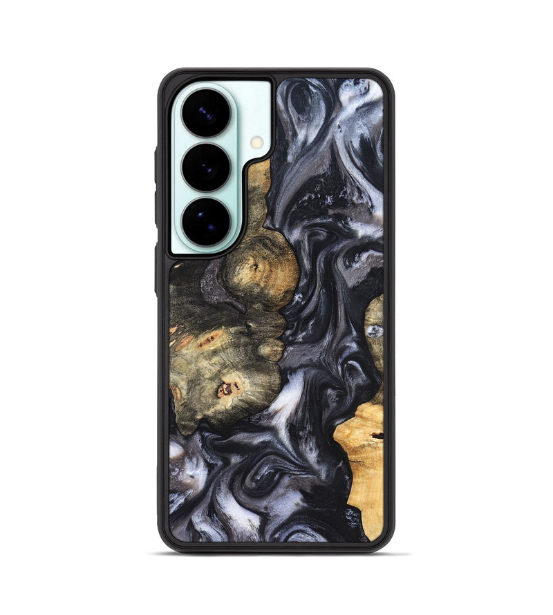 Galaxy S26 Wood Phone Case - Solomon (Black & White, 820216)