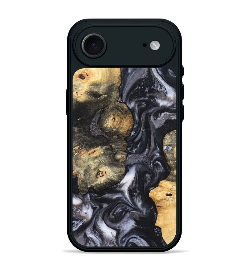 iPhone 17 Air Wood Phone Case - Solomon (Black & White, 820216)