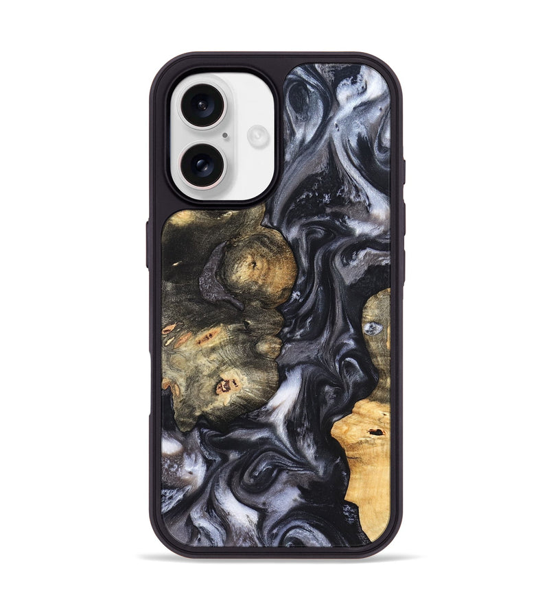 iPhone 17 Wood Phone Case - Solomon (Black & White, 820216)
