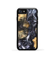 iPhone SE Wood Phone Case - Solomon (Black & White, 820216)