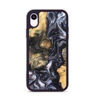 iPhone Xr Wood Phone Case - Solomon (Black & White, 820216)
