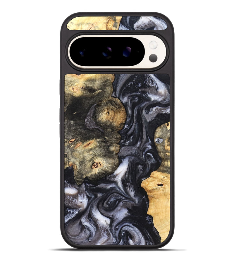 Pixel 9 Pro XL Wood Phone Case - Solomon (Black & White, 820216)