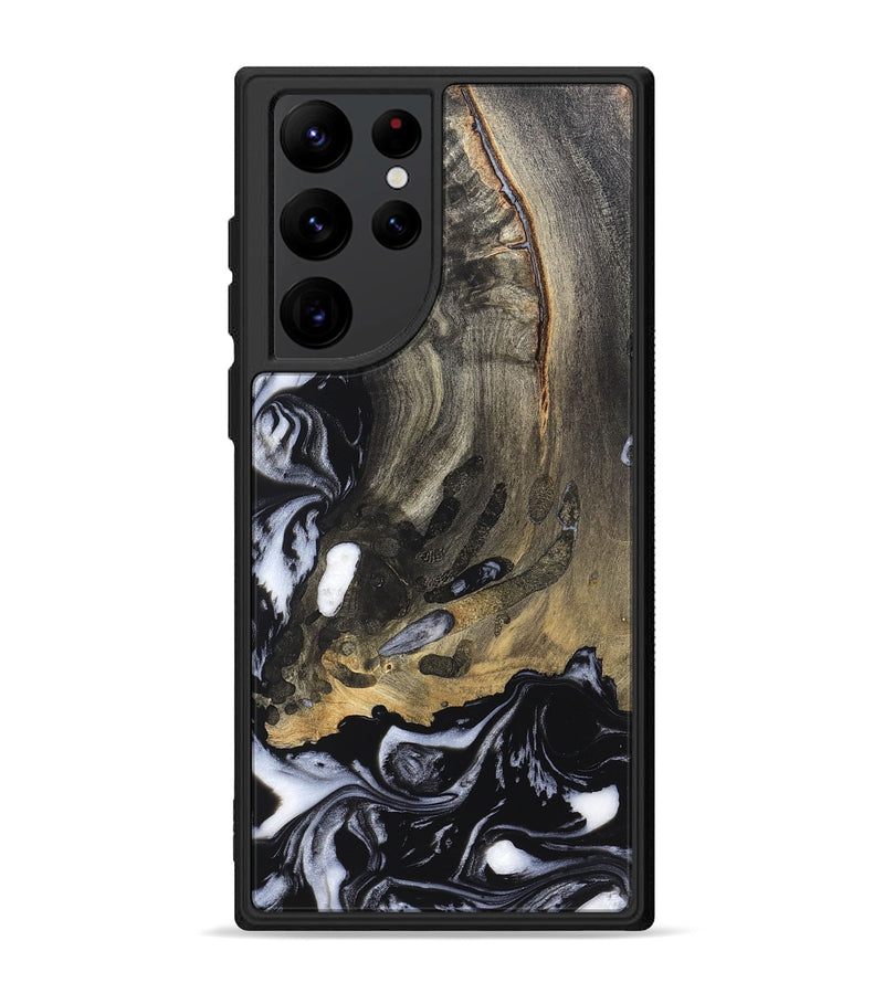 Galaxy S22 Ultra Wood Phone Case - Wynter (Black & White, 820217)