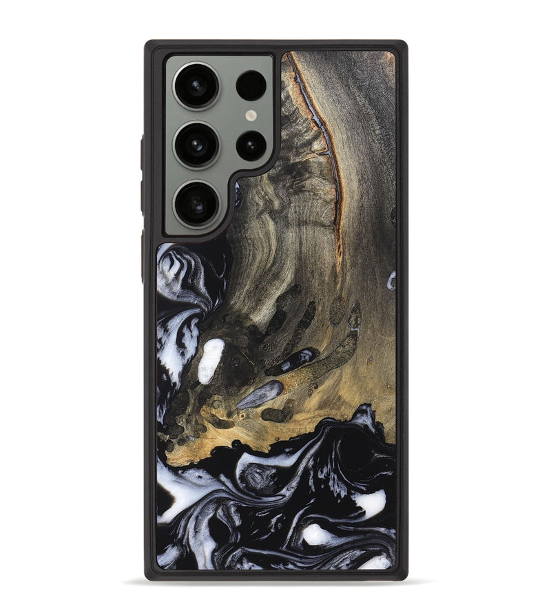 Galaxy S23 Ultra Wood Phone Case - Wynter (Black & White, 820217)