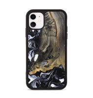 iPhone 11 Wood Phone Case - Wynter (Black & White, 820217)