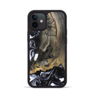 iPhone 12 Wood Phone Case - Wynter (Black & White, 820217)