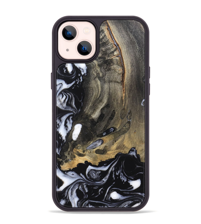 iPhone 14 Plus Wood Phone Case - Wynter (Black & White, 820217)