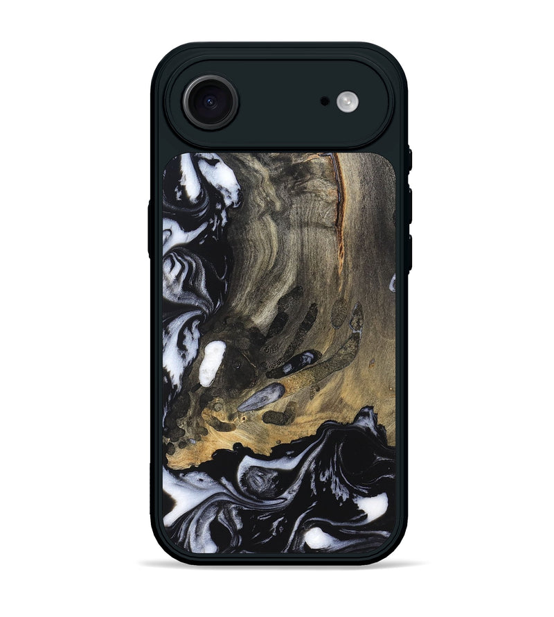 iPhone 17 Air Wood Phone Case - Wynter (Black & White, 820217)