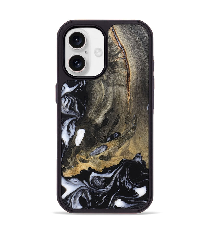iPhone 17 Wood Phone Case - Wynter (Black & White, 820217)