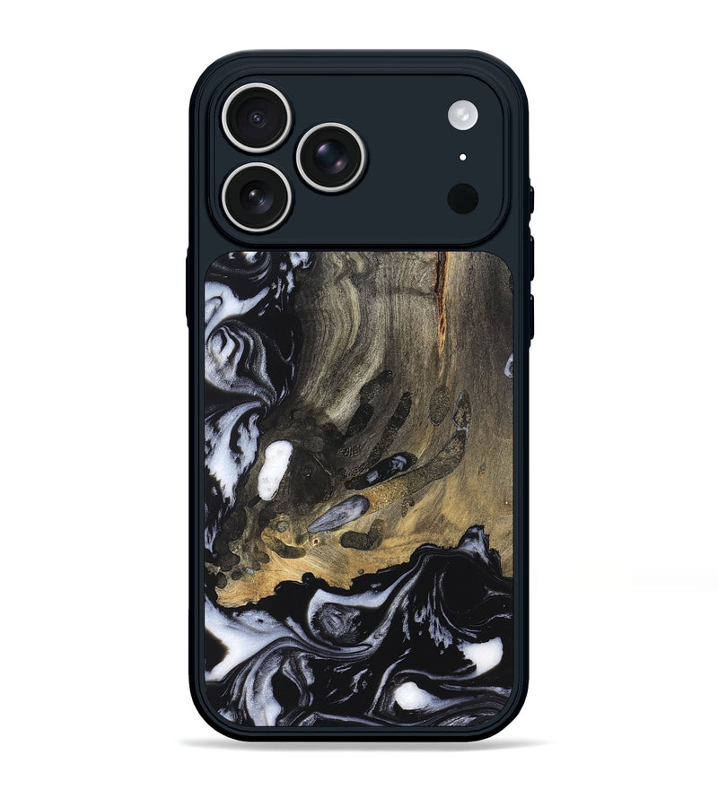 iPhone 17 Pro Max Wood Phone Case - Wynter (Black & White, 820217)