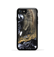 iPhone SE Wood Phone Case - Wynter (Black & White, 820217)