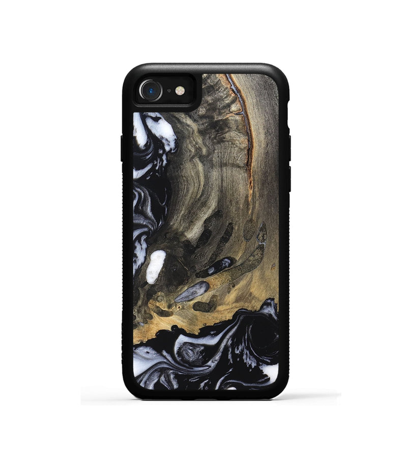 iPhone SE Wood Phone Case - Wynter (Black & White, 820217)