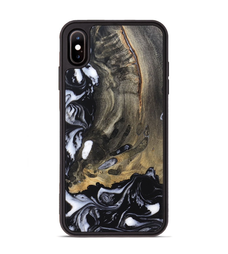iPhone Xs Max Wood Phone Case - Wynter (Black & White, 820217)