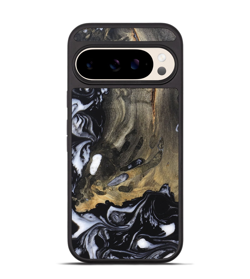 Pixel 10 Wood Phone Case - Wynter (Black & White, 820217)