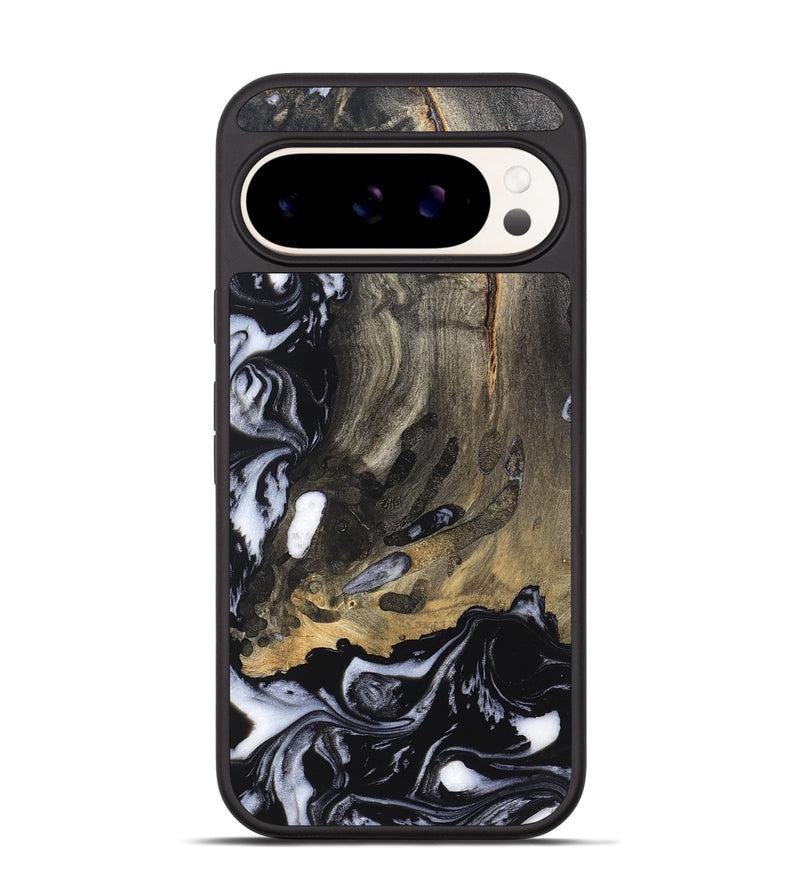 Pixel 9 Pro Wood Phone Case - Wynter (Black & White, 820217)