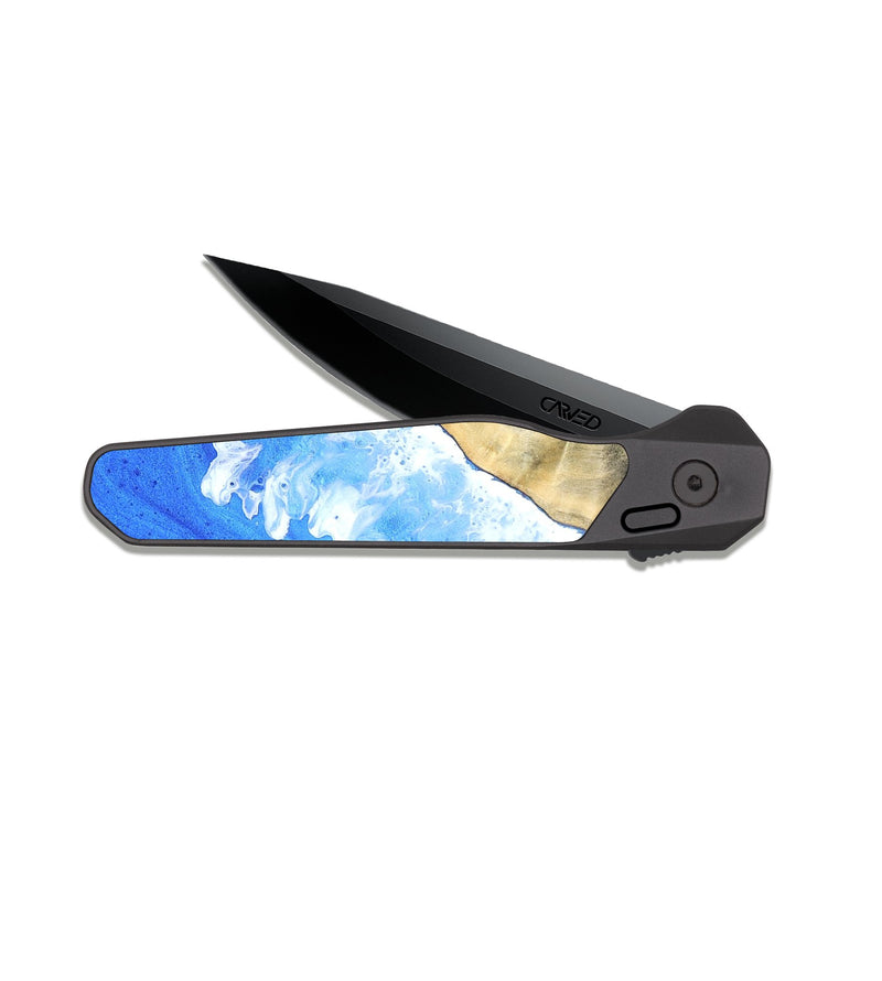 EDC Dark Slate Wood Pocket Knife - Bruce (Coastal, 820219)