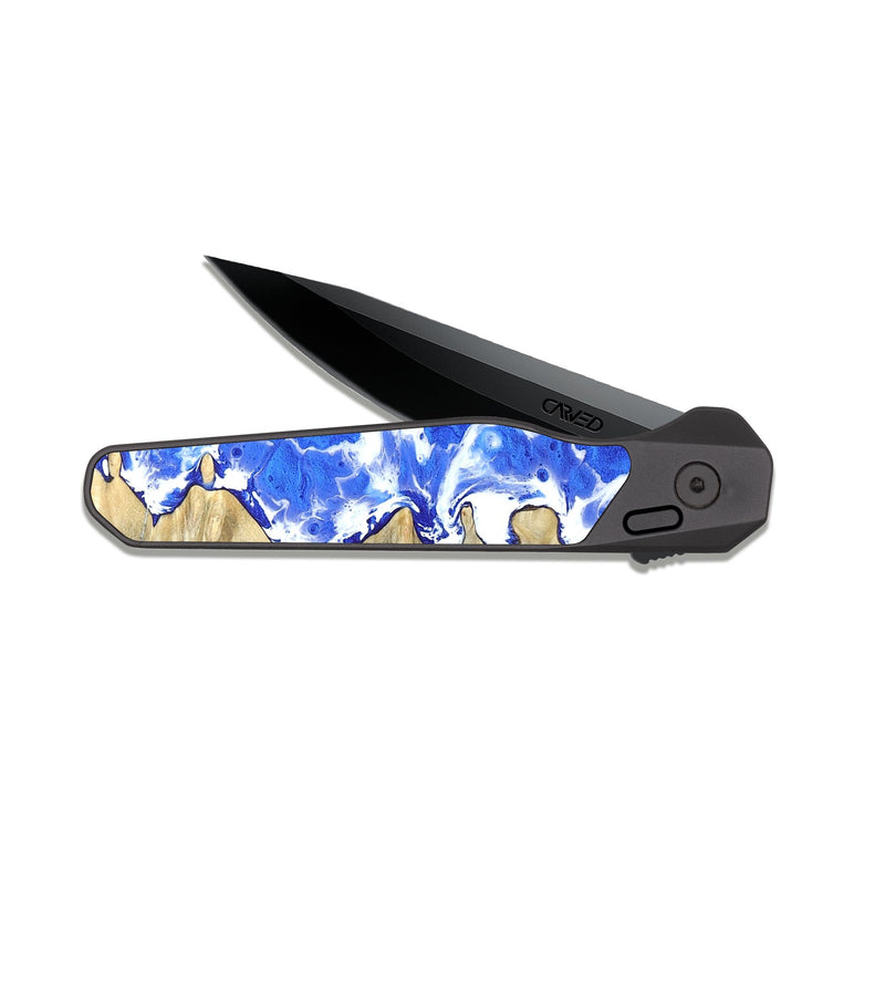 EDC Dark Slate Wood Pocket Knife - Maddie (Coastal, 820222)