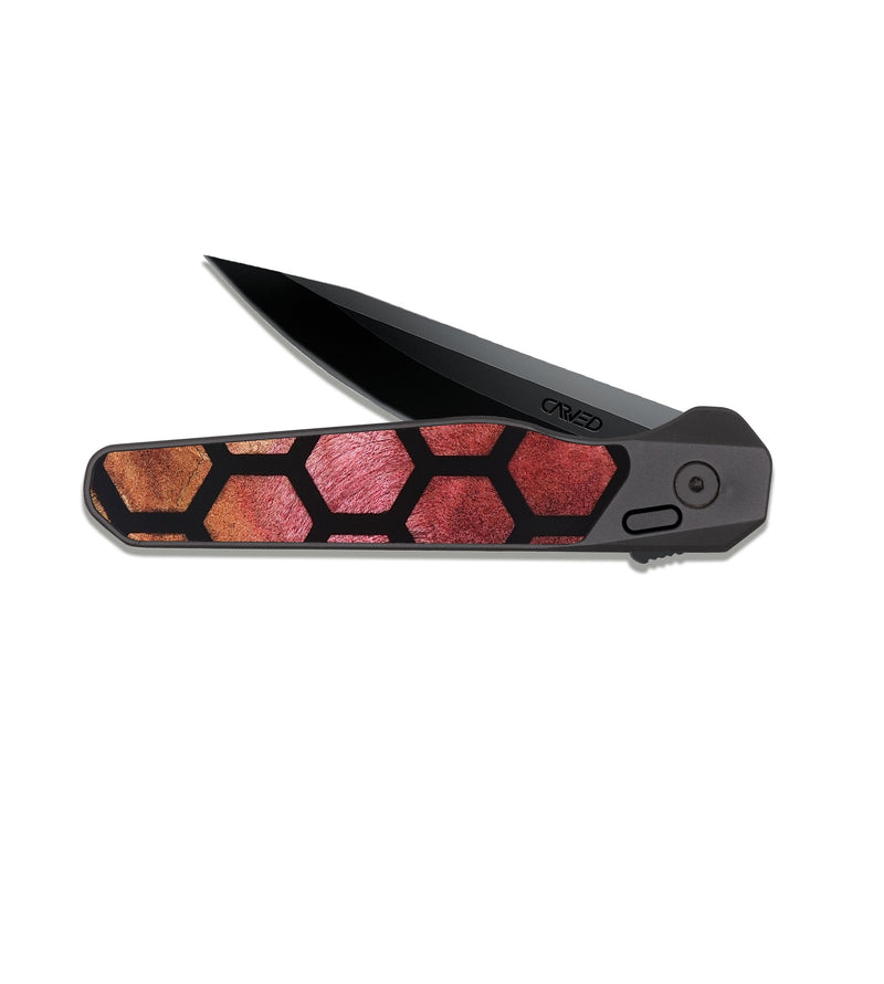 EDC Dark Slate Wood Pocket Knife - Bess (Pattern, 820224)