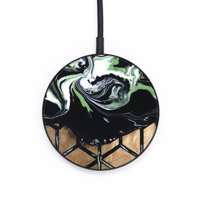 Circle Wood Wireless Charger - Debi (Pattern, 820225)