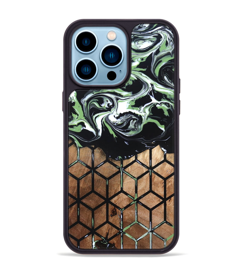 iPhone 14 Pro Max Wood Phone Case - Debi (Pattern, 820225)