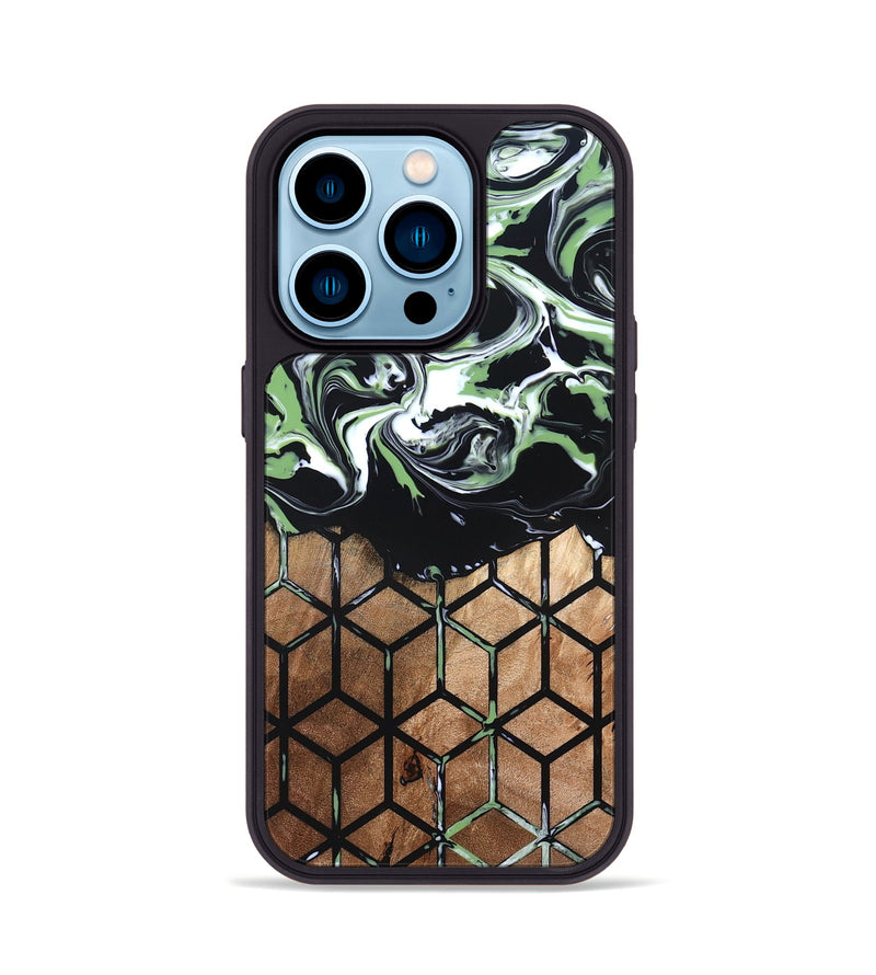 iPhone 14 Pro Wood Phone Case - Debi (Pattern, 820225)