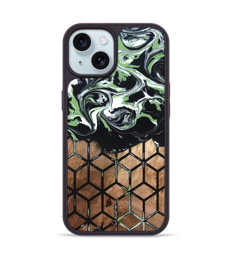 iPhone 15 Wood Phone Case - Debi (Pattern, 820225)