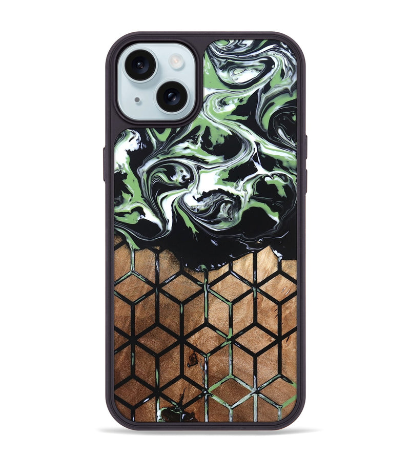 iPhone 15 Plus Wood Phone Case - Debi (Pattern, 820225)
