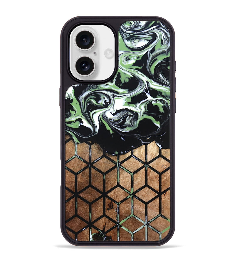iPhone 16 Plus Wood Phone Case - Debi (Pattern, 820225)
