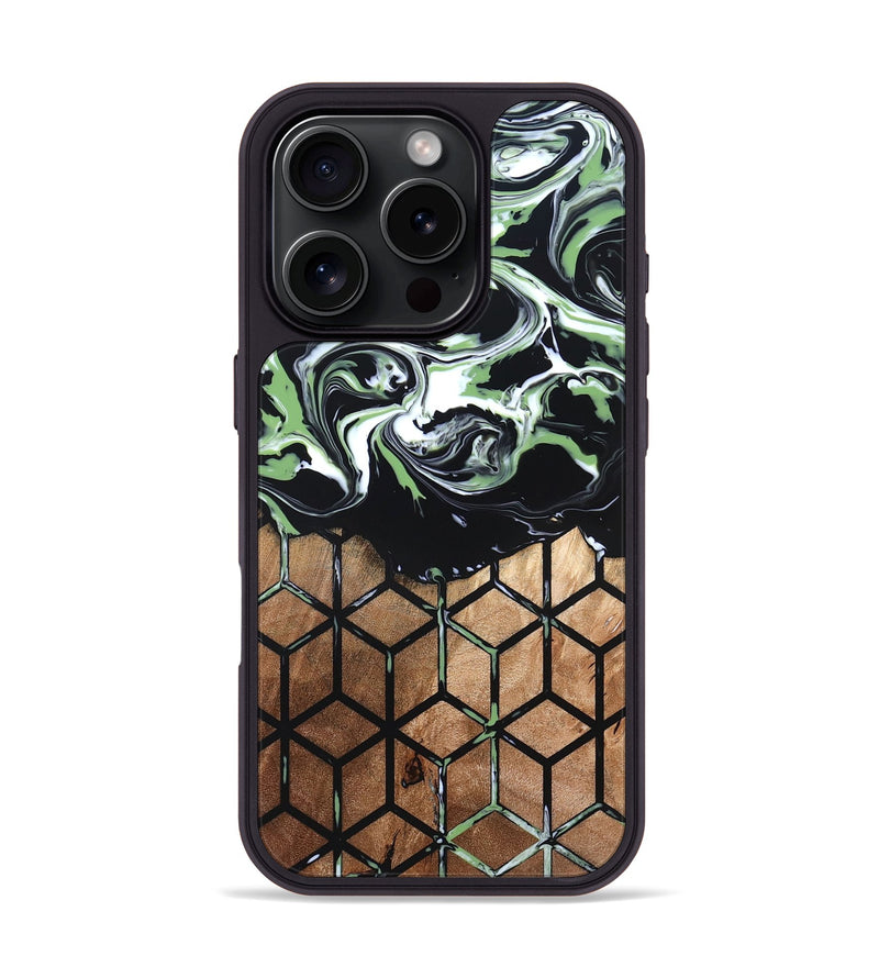 iPhone 16 Pro Wood Phone Case - Debi (Pattern, 820225)