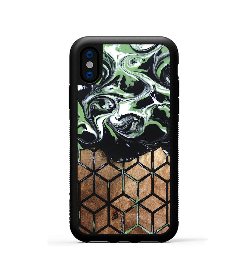 iPhone Xs Wood Phone Case - Debi (Pattern, 820225)