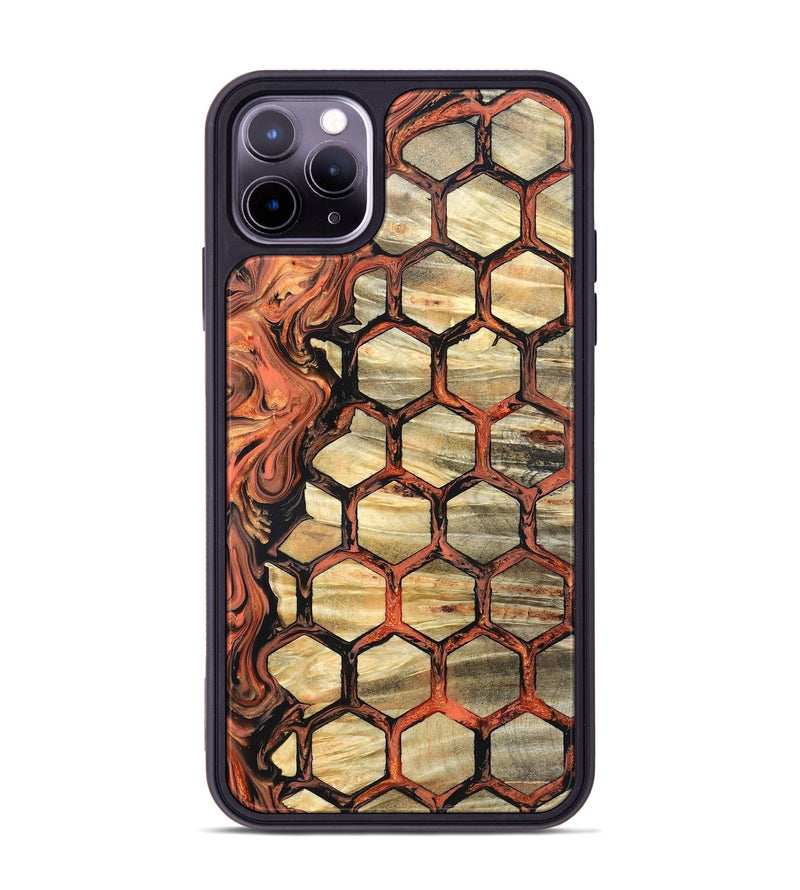 iPhone 11 Pro Max Wood Phone Case - Amber (Pattern, 820226)