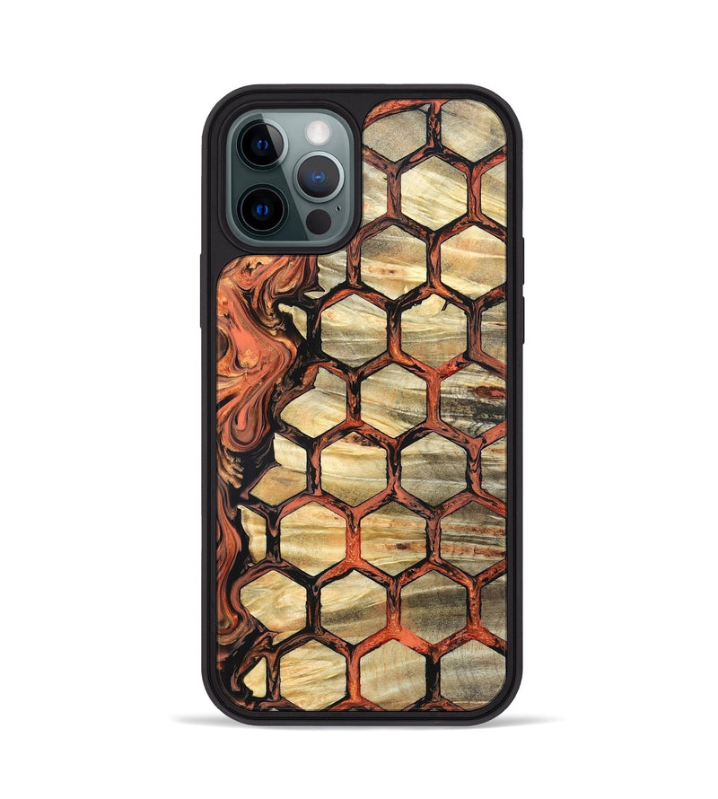 iPhone 12 Pro Wood Phone Case - Amber (Pattern, 820226)