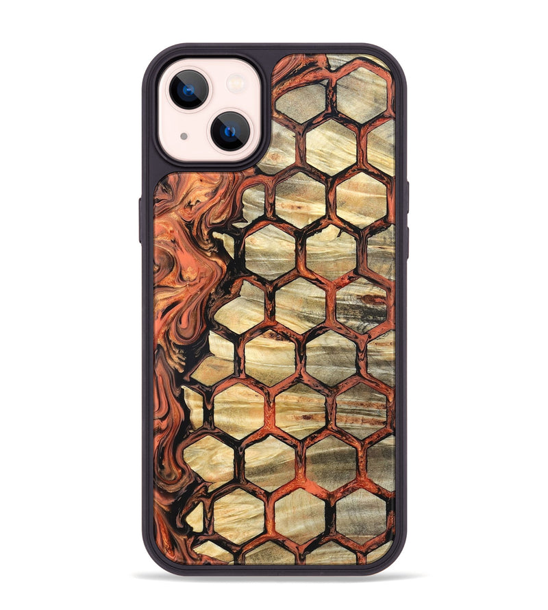 iPhone 14 Plus Wood Phone Case - Amber (Pattern, 820226)