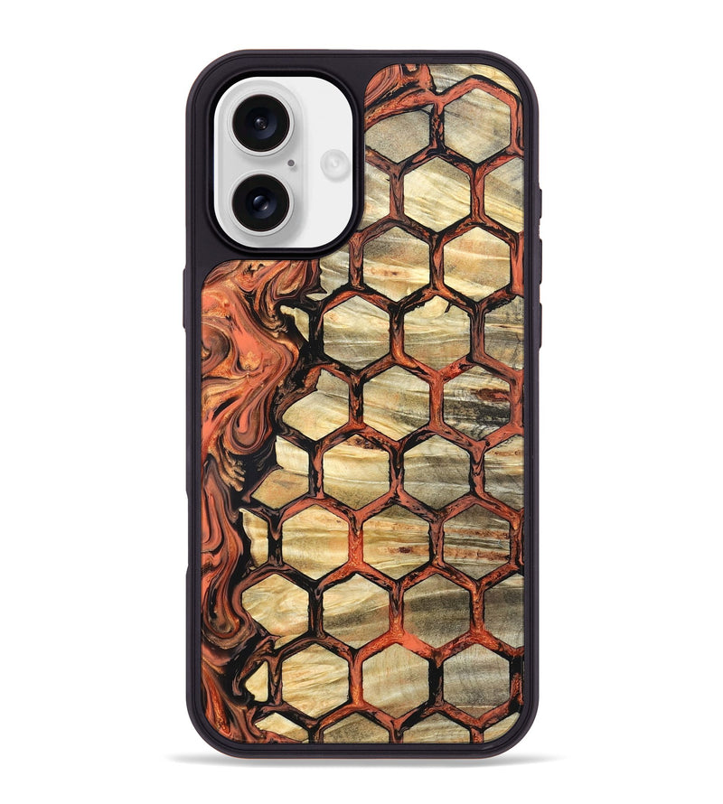 iPhone 16 Plus Wood Phone Case - Amber (Pattern, 820226)