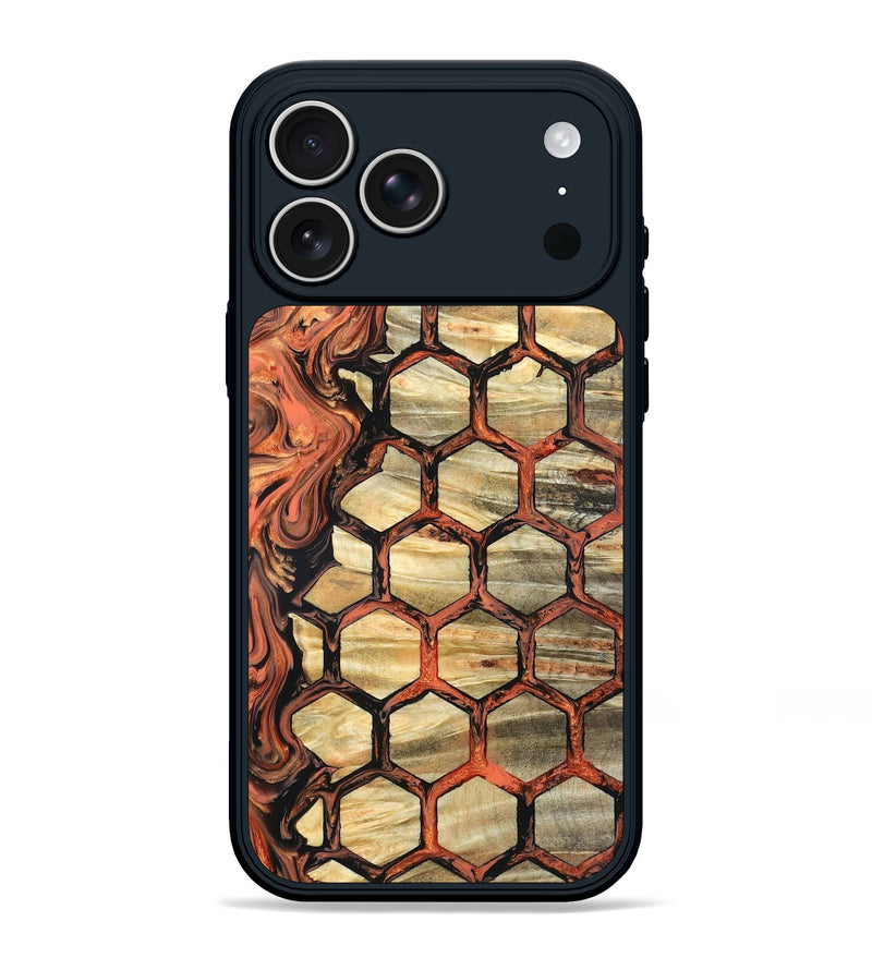 iPhone 17 Pro Max Wood Phone Case - Amber (Pattern, 820226)