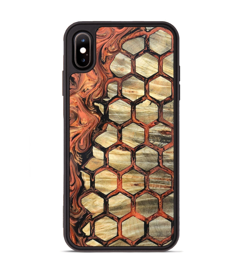 iPhone Xs Max Wood Phone Case - Amber (Pattern, 820226)
