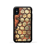 iPhone Xs Wood Phone Case - Amber (Pattern, 820226)